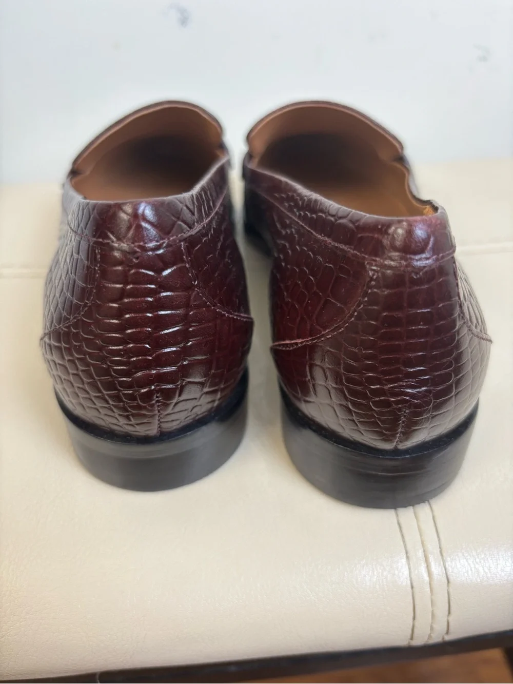 Talbots croc embossed